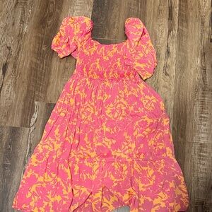Pink and Yellow Floral Marissa Olivia dress